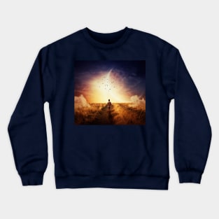 boy's cosmic walk Crewneck Sweatshirt